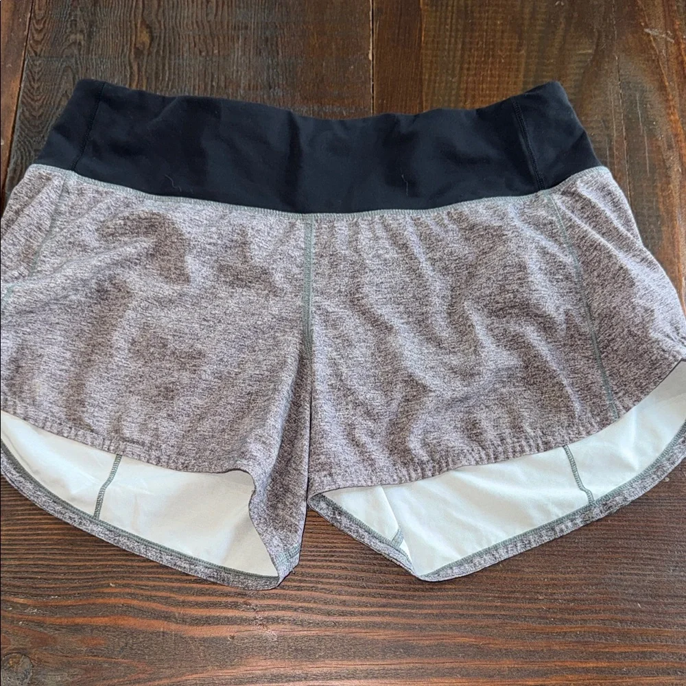 Lululemon Women's Heather Gray Athletic Shorts - Picture 2 of 7